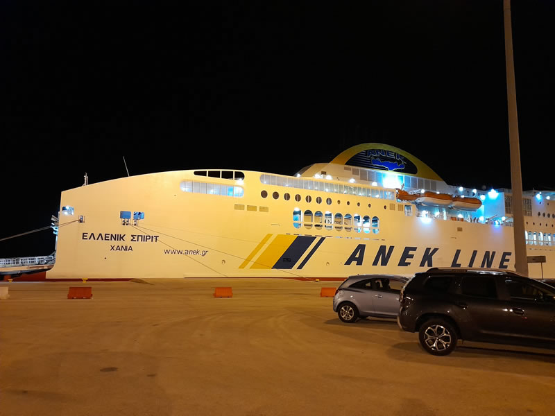 20211029 PATRAS SOUTH PORT EMBARKATION TO ITALIE o.b. HELLENIC SPIRIT ANEK LINES 