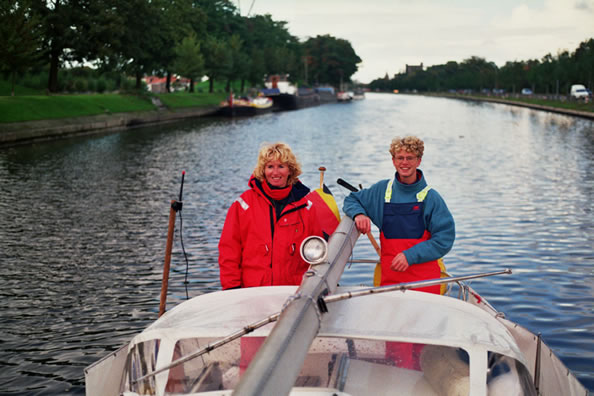 1996 On the way to GENT, canal around BRUGGE