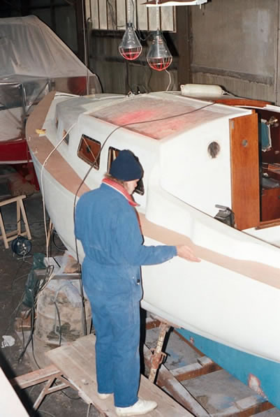 March 1997 The mouldings and calibres for the teak deck 