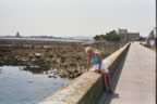 2003 FRANCE SAINT-VAAST-LA-HOUGUE the main jetty at LW